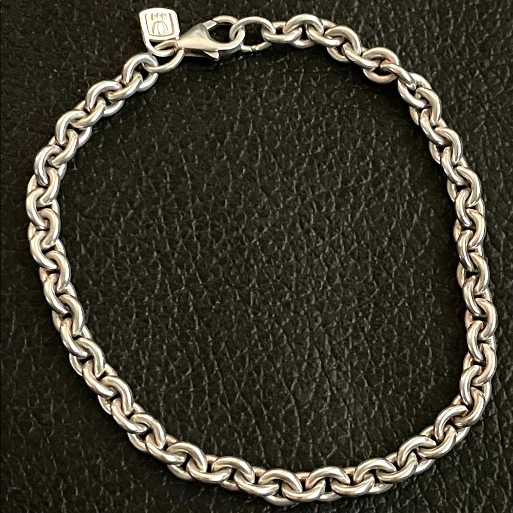RARE Ultra Fine .999 Sterling silver oval link bracelet
